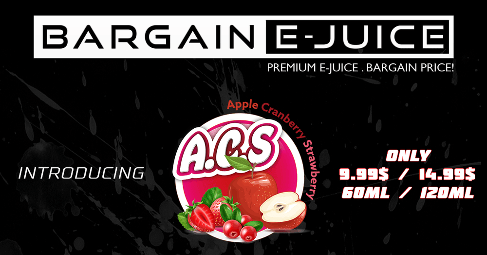 New Signature Flavour: A.C.S (Apple Cranberry Strawberry)