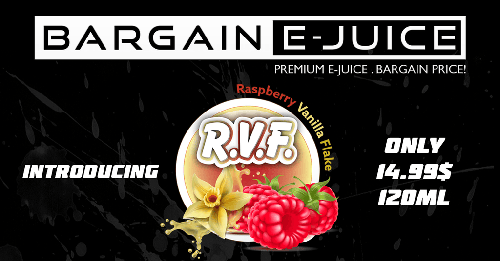 New Signature Flavour: R.V.F (Raspberry Vanilla Flake)!