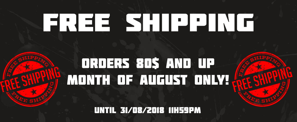 Free Shipping all month of August!