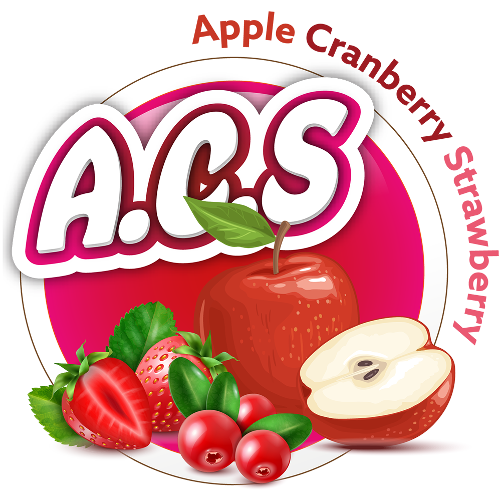 A.C.S (Apple Cranberry Strawberry) 60/120ml (Custom Ratio/Shot/Salt Nic)
