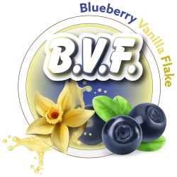 B.V.F (Blueberry Vanilla Flake) 60/120ml B.V.F (Blueberry Vanilla Flake) 60/120ml