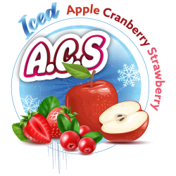 A.C.S (Apple Cranberry Strawberry) Iced 60/120ml A.C.S (Apple Cranberry Strawberry) Iced 60/120ml